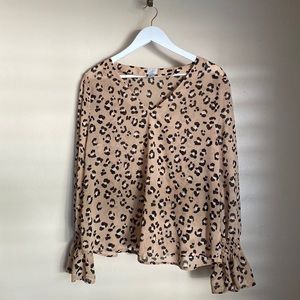 A New Day Cheetah Print Blouse
